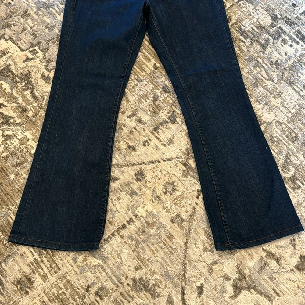 Calvin Klein shape wear dark blue boot cut jeans size 10 - Picture 5 of 9